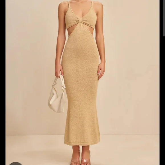 slim fit dress slacks CULT GAIA CODY GOWN main image 0